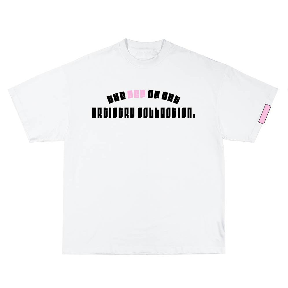OVERSIZED T-SHIRT WHITE/PINK