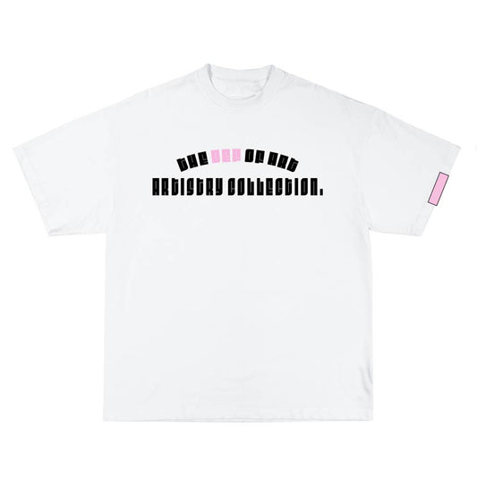 OVERSIZED T-SHIRT WHITE/PINK